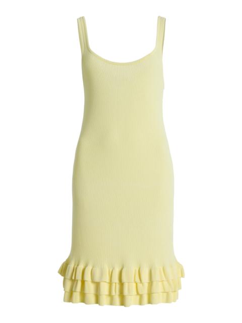 BRANDON MAXWELL Exclusive Sutter Knit Mini Dress yellow