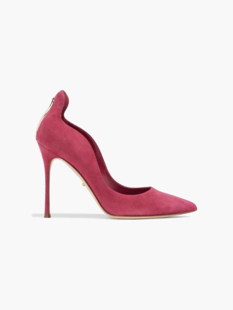 Other Designers Cutout suede pumps