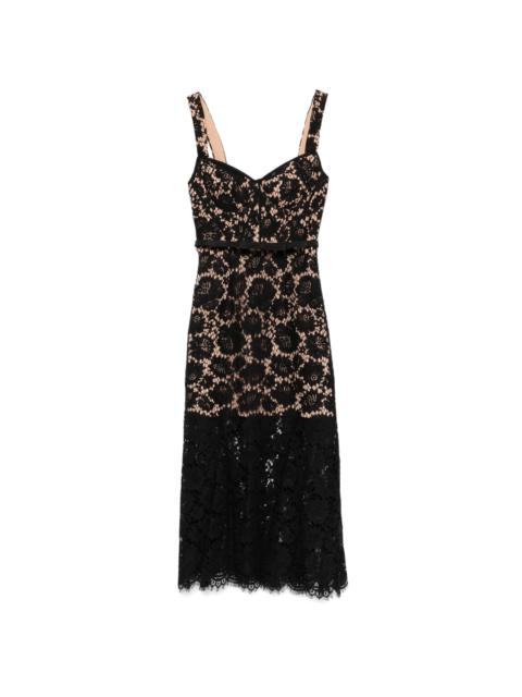 self-portrait lace midi dress