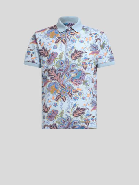 Etro COTTON POLO SHIRT WITH PRINT