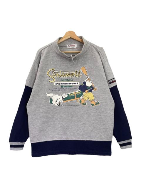Other Designers Vintage 90’s Santa World Big Logo Crewneck Sweatshirt Size L