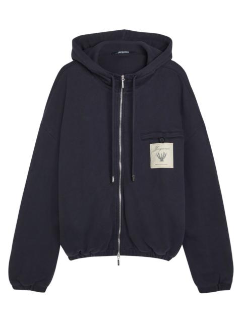 JACQUEMUS Jacquemus Le Hoodie Torneo Logo Hooded Cotton Sweatshirt