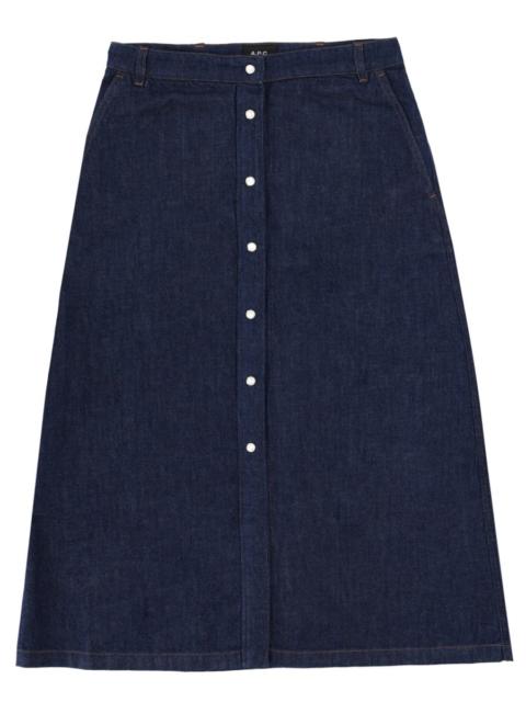 A.P.C. A.P.C. Women Denim Skirt With Buttons