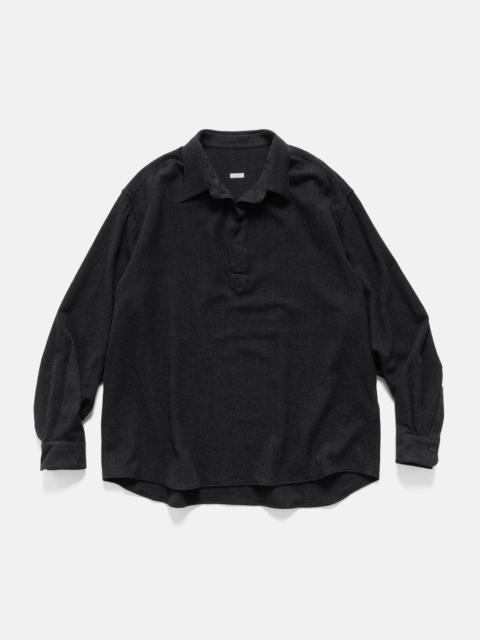 A.PRESSE Wool Skipper Shirt Charcoal