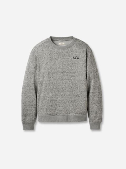 UGG ® Men's Nyles Crewneck Polyester Tops in Grey Heather