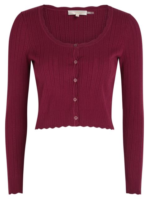 LoveShackFancy Loveshackfancy Martti Pointelle-knit Cardigan