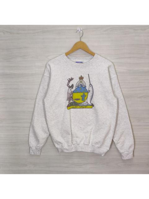 Other Designers Hanes × Vintage - 90s Nunavut Crewneck Sweatshirt Sweater Jumper
