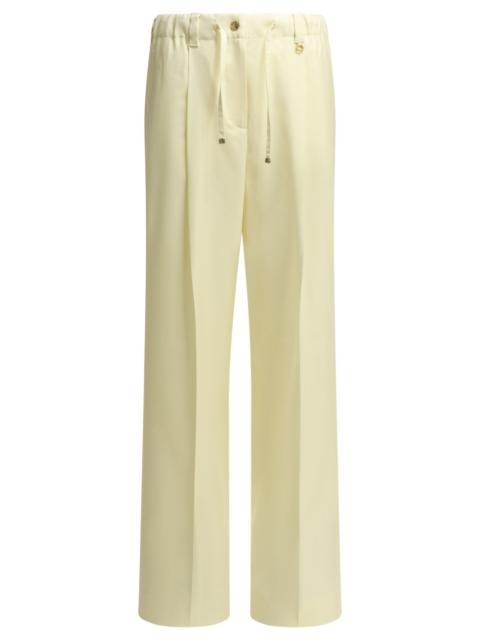 Moncler Moncler Virgin Wool Trousers White Women