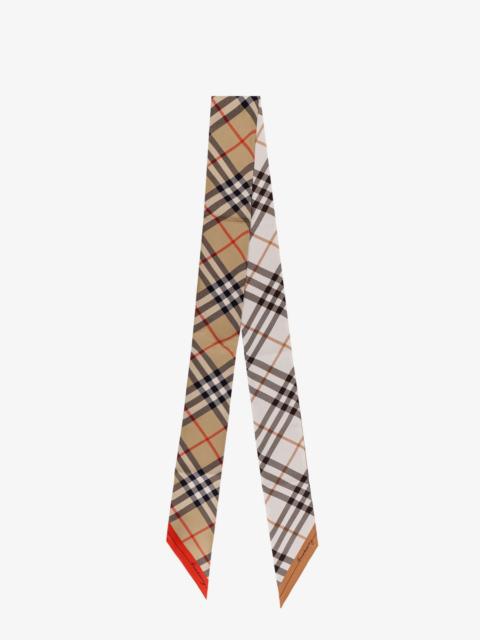 Burberry Burberry Women Silk Bandeau With Check Print