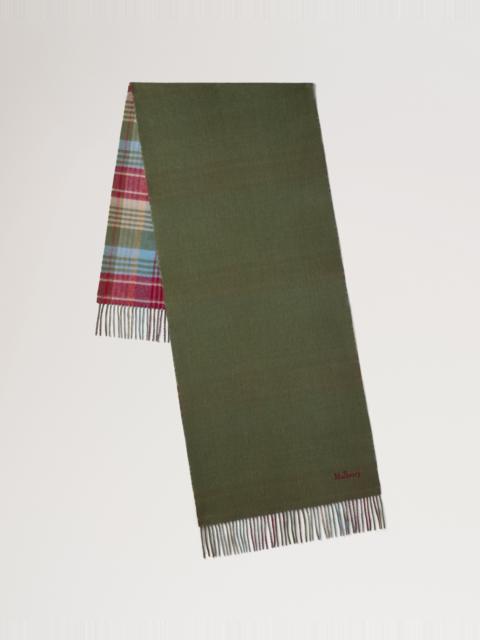 Mulberry Large Reversible Heritage Check Scarf
Moss & Sky Blue Merino Wool