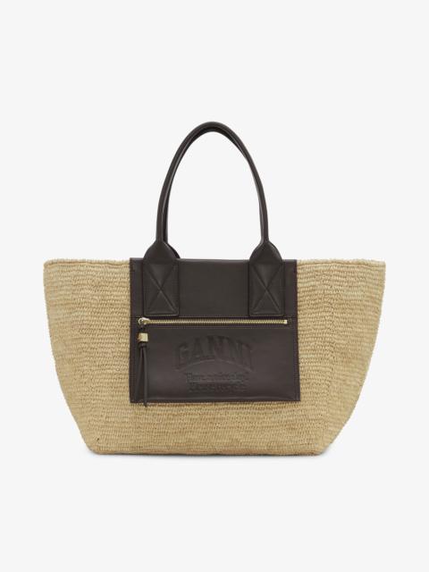 GANNI BROWN MEDIUM EASY SHOPPER