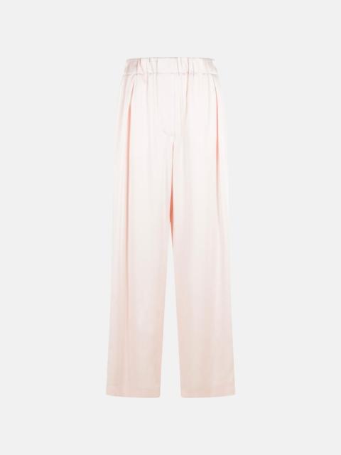 Jil Sander PINK ACETATE BLEND TROUSERS