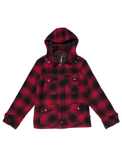 Other Designers Vintage Billabong Plaid Check Jacket Removeble Hood