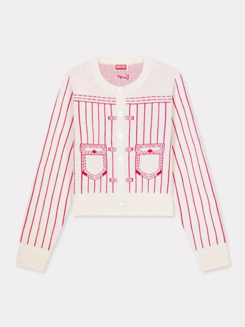 KENZO 'KENZO Trompe l'œil' cardigan in wool cotton