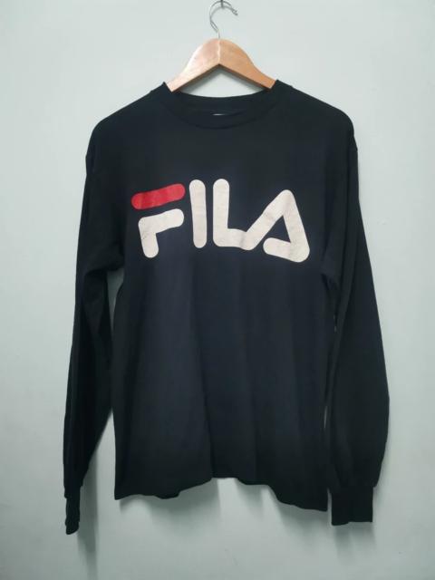 Other Designers Vintage - Vintage Fila Big Logo T shirt Long Sleeve Streetwear