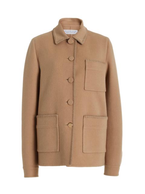 GABRIELA HEARST Ulu Chore Jacket in Camel Double-Face Recycled Cashmere