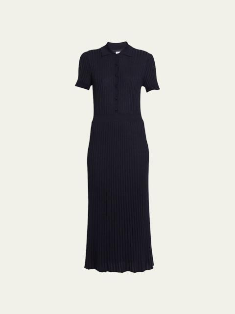 GABRIELA HEARST Amor Polo Ribbed Cashmere Dress