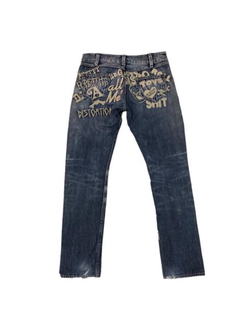 Other Designers Skulls - RNA inc slang distressed emrodery denim