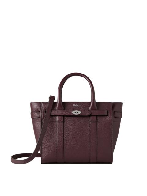 Mulberry Mini Zipped Bayswater Black Cherry Small Classic Grain
