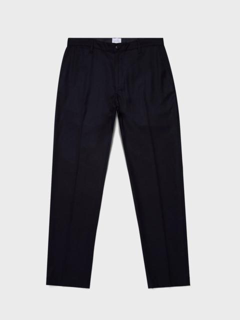 Sunspel Textured Wool Trouser Navy