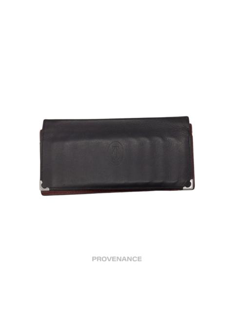 Cartier Cartier Long Wallet - Black Calfskin Leather