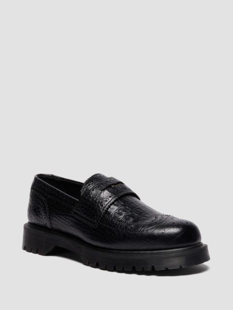 Dr. Martens PENTON BROGUE Emboss Leather Loafers
