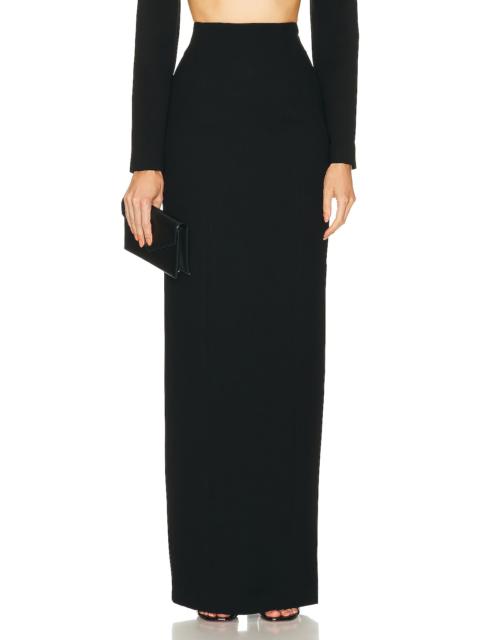 MÔNOT Back Cutout Pencil Skirt