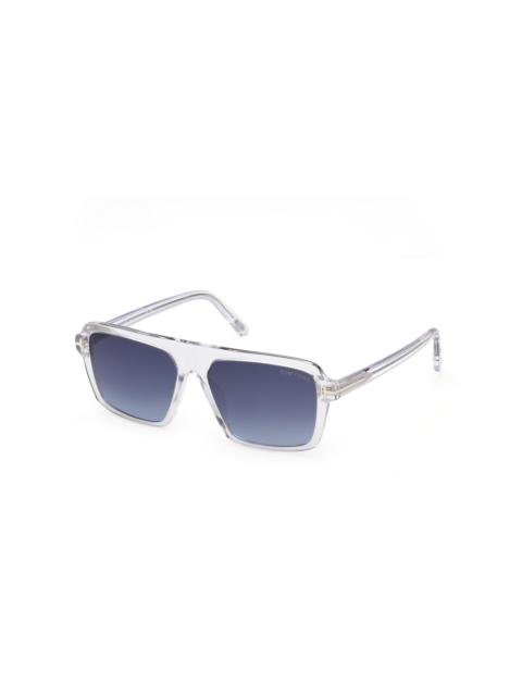 TOM FORD Tom Ford Vincent Gradient Blue Square Men's Sunglasses FT1176 26W 56