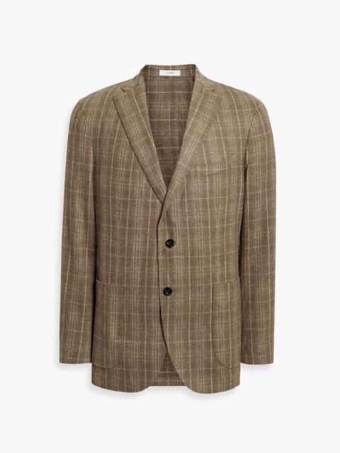 Other Designers Checked wool-flannel blazer