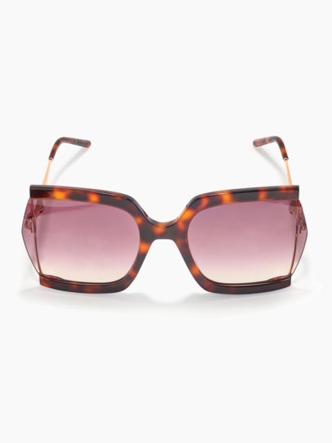 CAROLINA HERRERA Bow-Embellished Oversized Rectangular Sunglasses