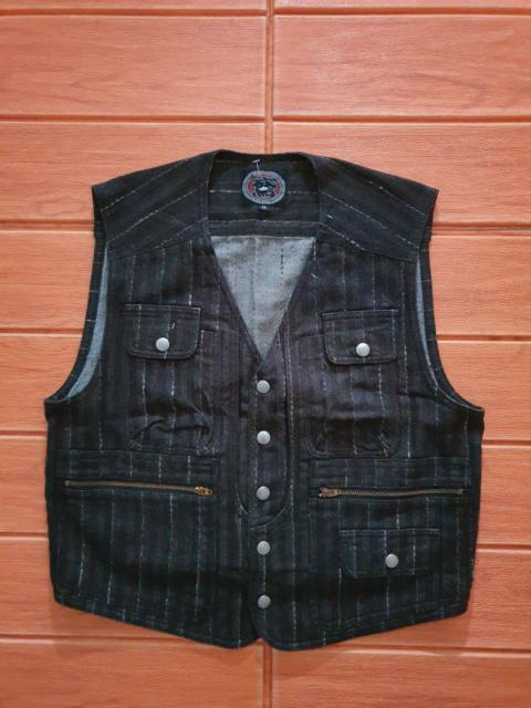 Stripe Japanese brand denim vest