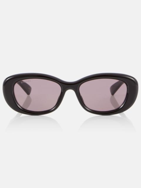 GUCCI Double G oval sunglasses