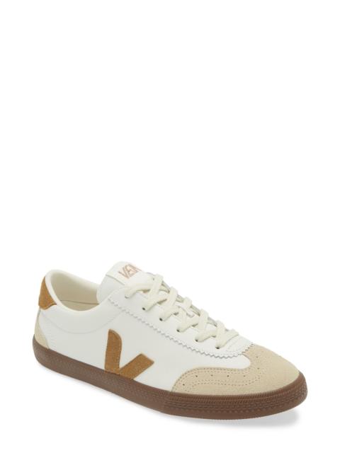 VEJA Veja Volley Leather Sneaker in White Tent Bark at Nordstrom