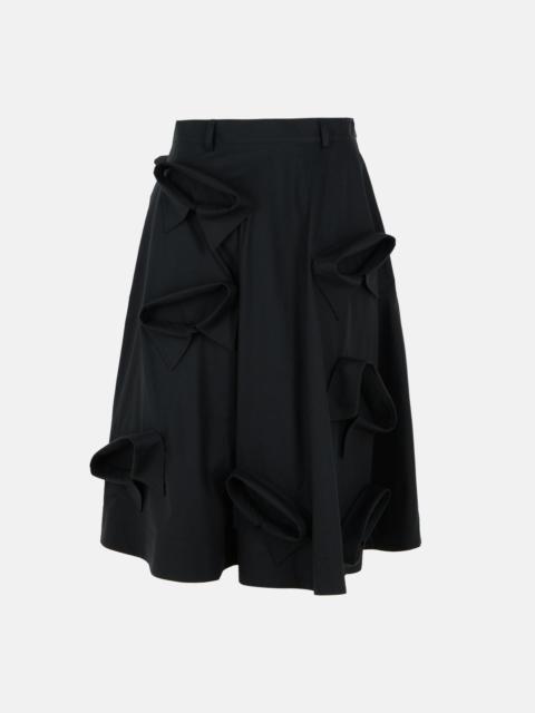 Moschino BLACK COTTON SKIRT