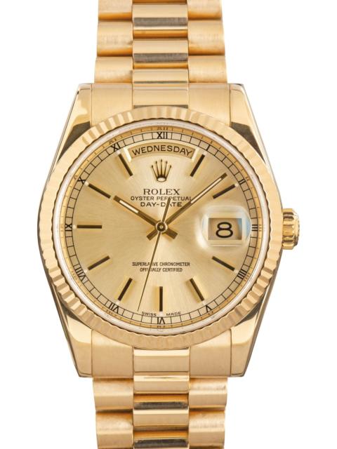 ROLEX Rolex Day-Date Ref 118238 Champagne Index Dial