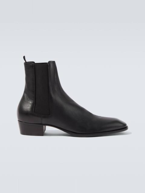 SAINT LAURENT Stanton leather Chelsea boots
