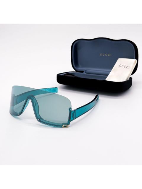 GUCCI NEW GUCCI GG1637S 001 OVERSIZED BLUE MASK SUNGLASSES GUCCI