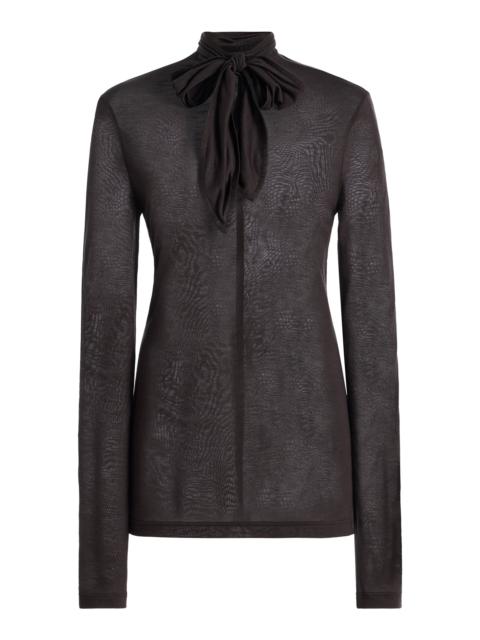 Lemaire Jersey Foulard Top dark grey