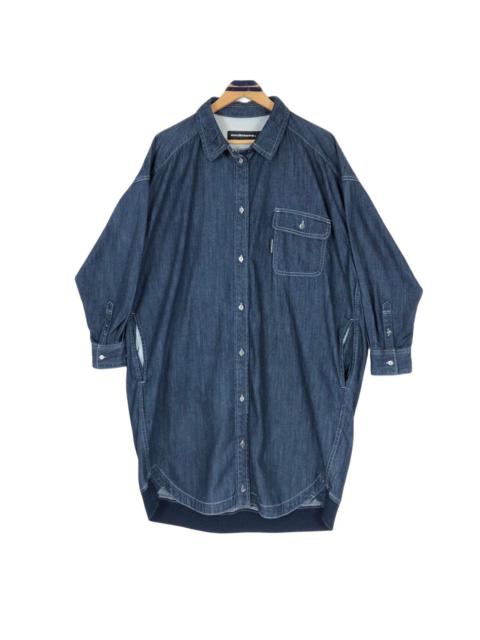 ISSEY MIYAKE Mercibeaucoup by Issey Miyake Women’s Denim Dress Shirt