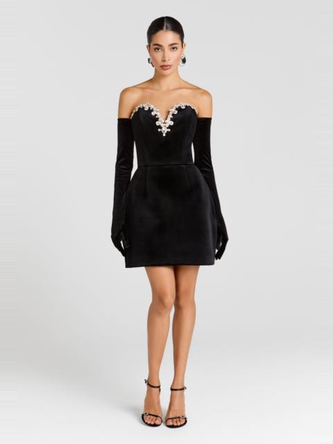 NADINE MERABI Ines Black Dress