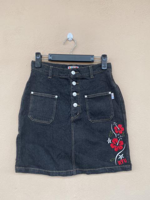 Other Designers Japanese Brand - Steals💥 Ryu Denim Mini Sexy Skirt