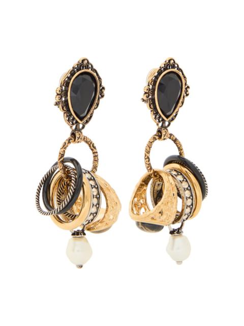 Chloe The Chloé Antique Pearls Embellished Drop Earrings