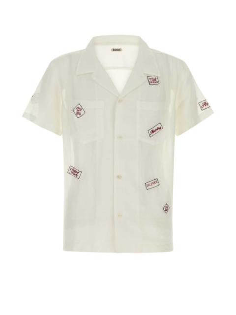 BODE Bode Men White Cotton Blend On Air Shirt