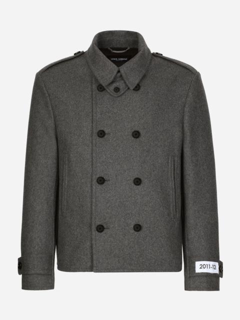 Dolce & Gabbana Double-breasted cashmere-blend pea coat