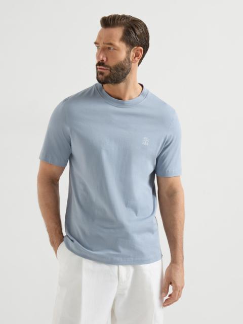 Brunello Cucinelli Cotton jersey crew neck T-shirt with logo