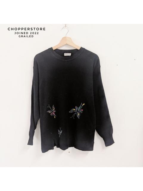 Other Designers Japanese Brand - Vintage SERARINE Butterfly Design Knitwear Sweater