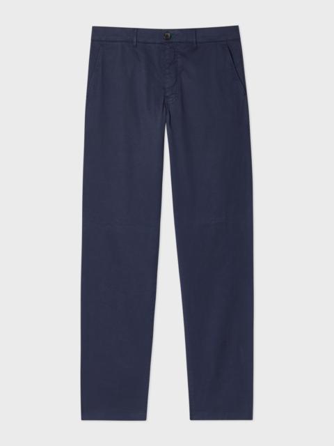 Paul Smith Tapered-Fit Dark Navy Stretch-Cotton Chinos