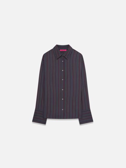The Elder Statesman STRIPE WOMEN'S BOXY SHIRT