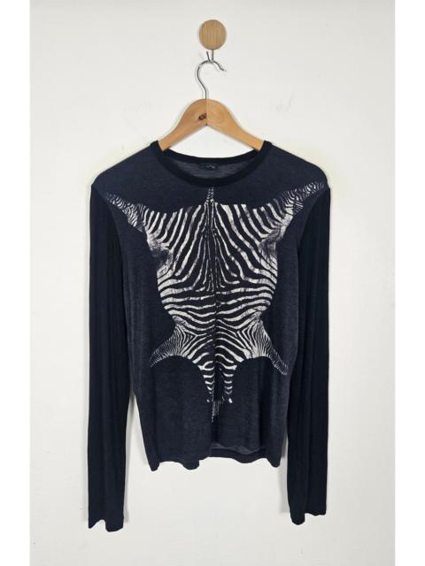 Jean Paul Gaultier Homme JPG Zebra Print Longsleeve