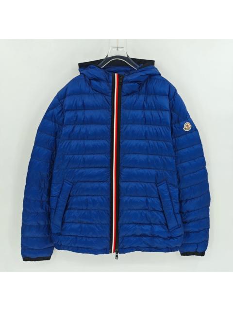 Moncler Moncler Blue Front Striped Logo Down Jacket